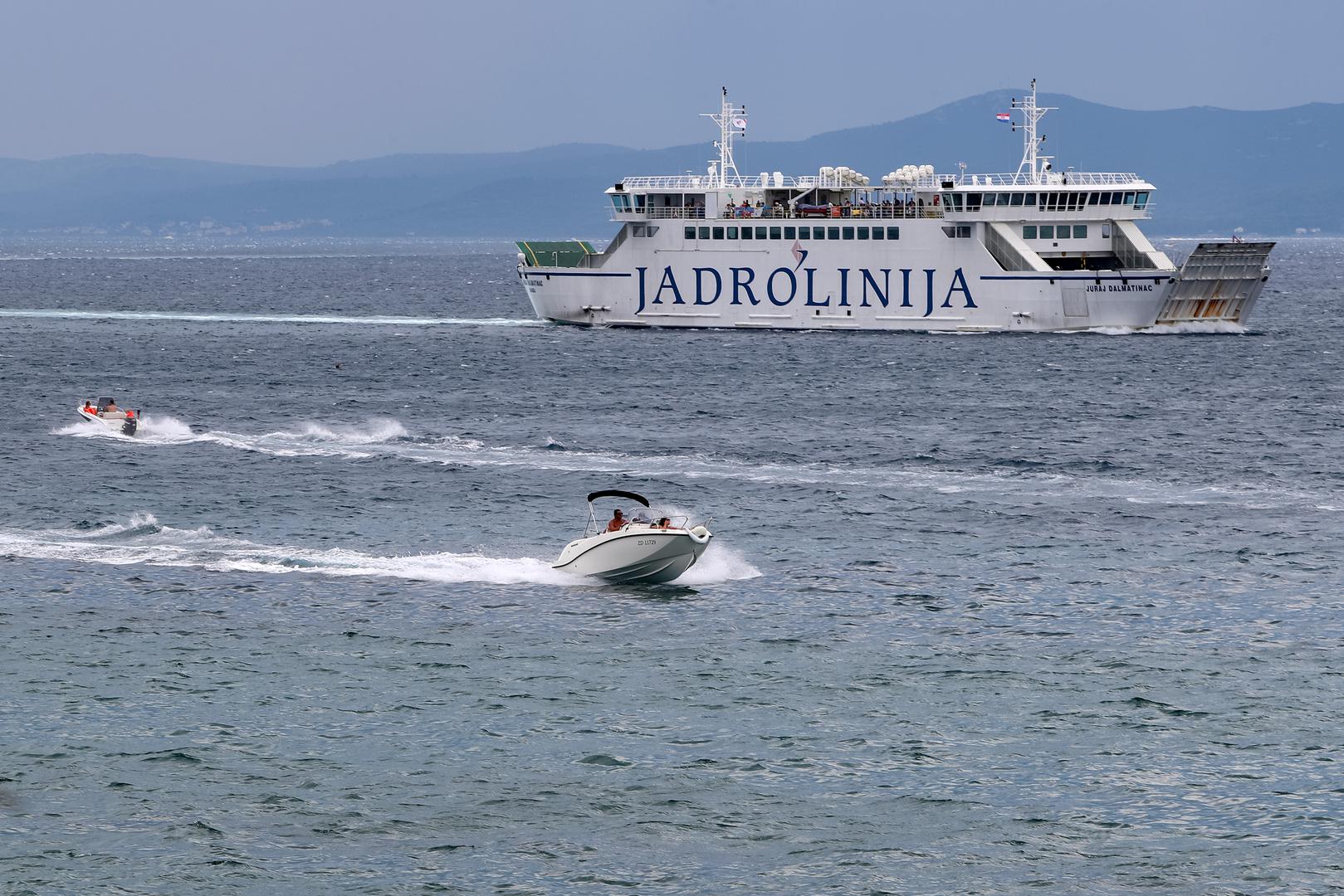 22.07.2024., Zadar - Nakon suncanog i sparnog jutra prema Zadru je krenulo nevrijeme Photo: Sime Zelic/PIXSELL