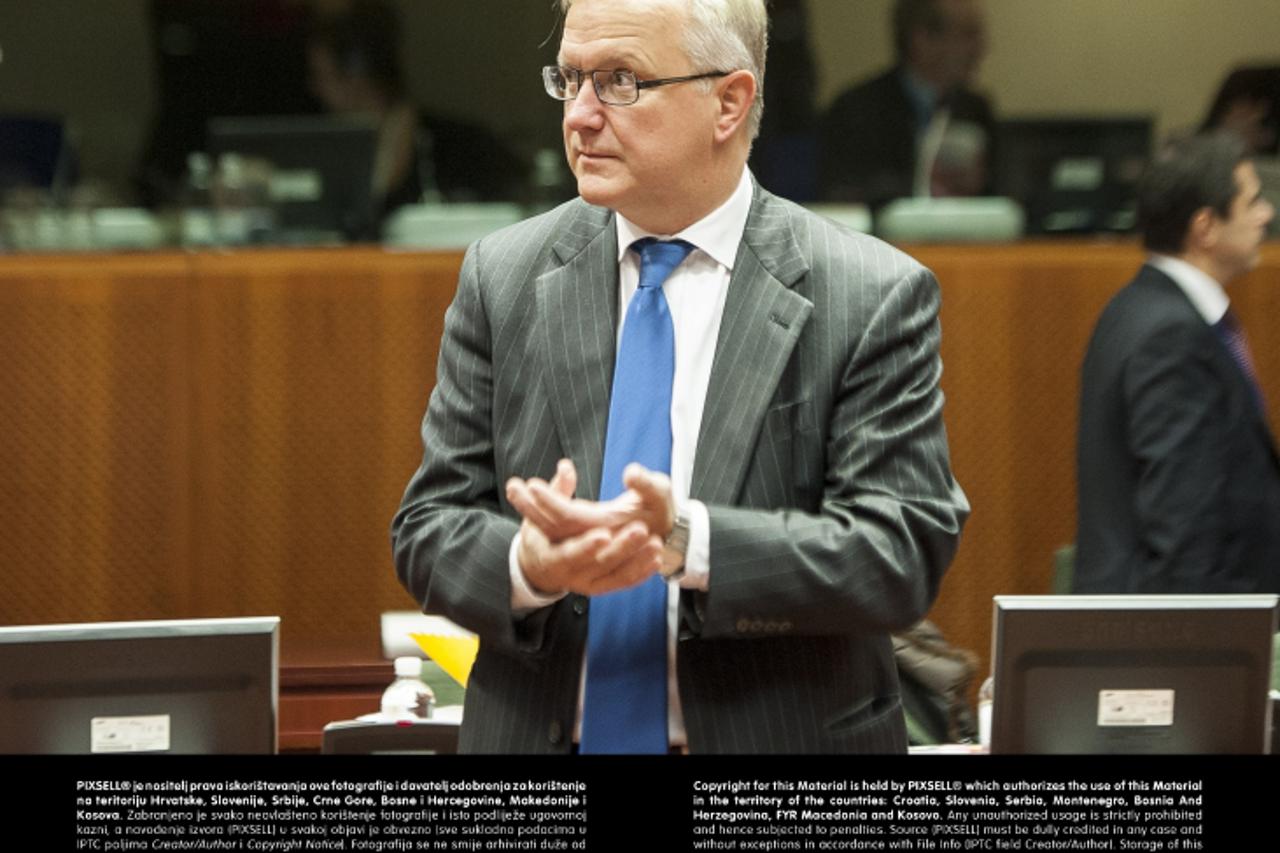 'Olli Rehn the Monetary Affairs European Commissioner prior to EU finance minsiters council meeting in Brussels, Belgium on 04.12.2012 by Wiktor DabkowskiPhoto: Press Association/PIXSELL'