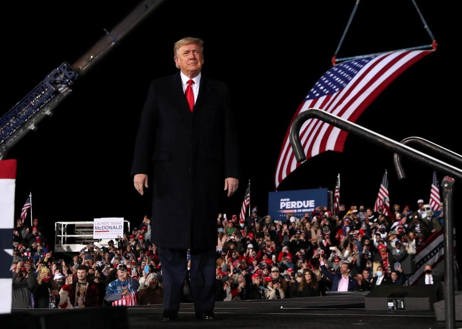 President Trump holds campaign rally in Dalton, Georgia