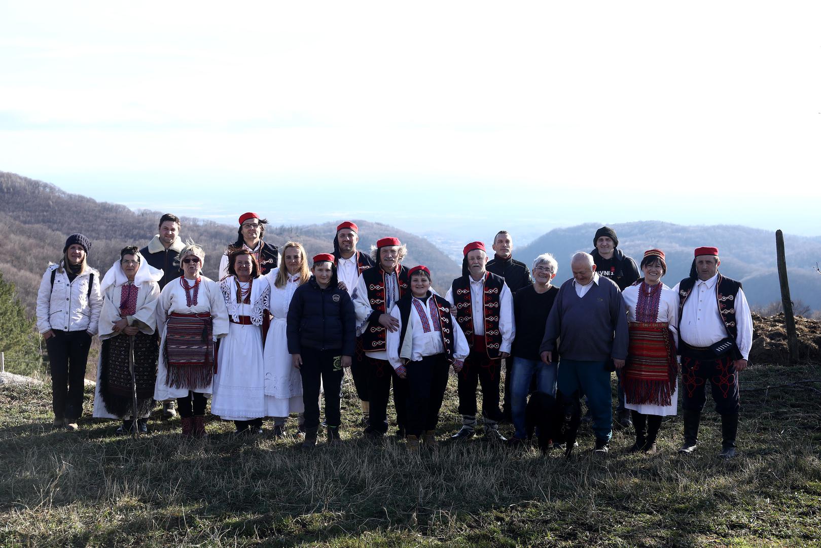 06.02.2022., Gorica Svetojanska, Planinarski dom Zitnica - Ekipa Vecernjeg lista snima igrano-dokumentarni film o zumberackim uskocima. Sudjeluju udruga Zumberacki uskoci, Petra Balija, Marin Matijevic, Matej Pavelic, Antonio Tatar.  Photo: Boris Scitar/Vecernji list/PIXSELL/PIXSELL