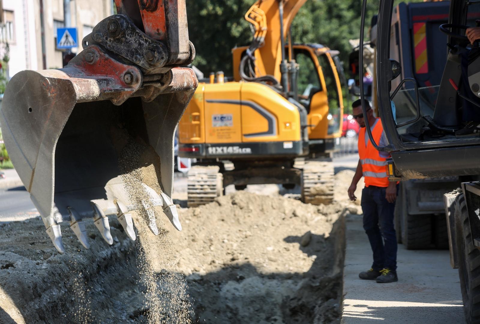 20.07.2020., Zagreb - Krizanje Ozaljske i Selske ulice, radovi na cesti.
Photo: Marin Tironi/PIXSELL