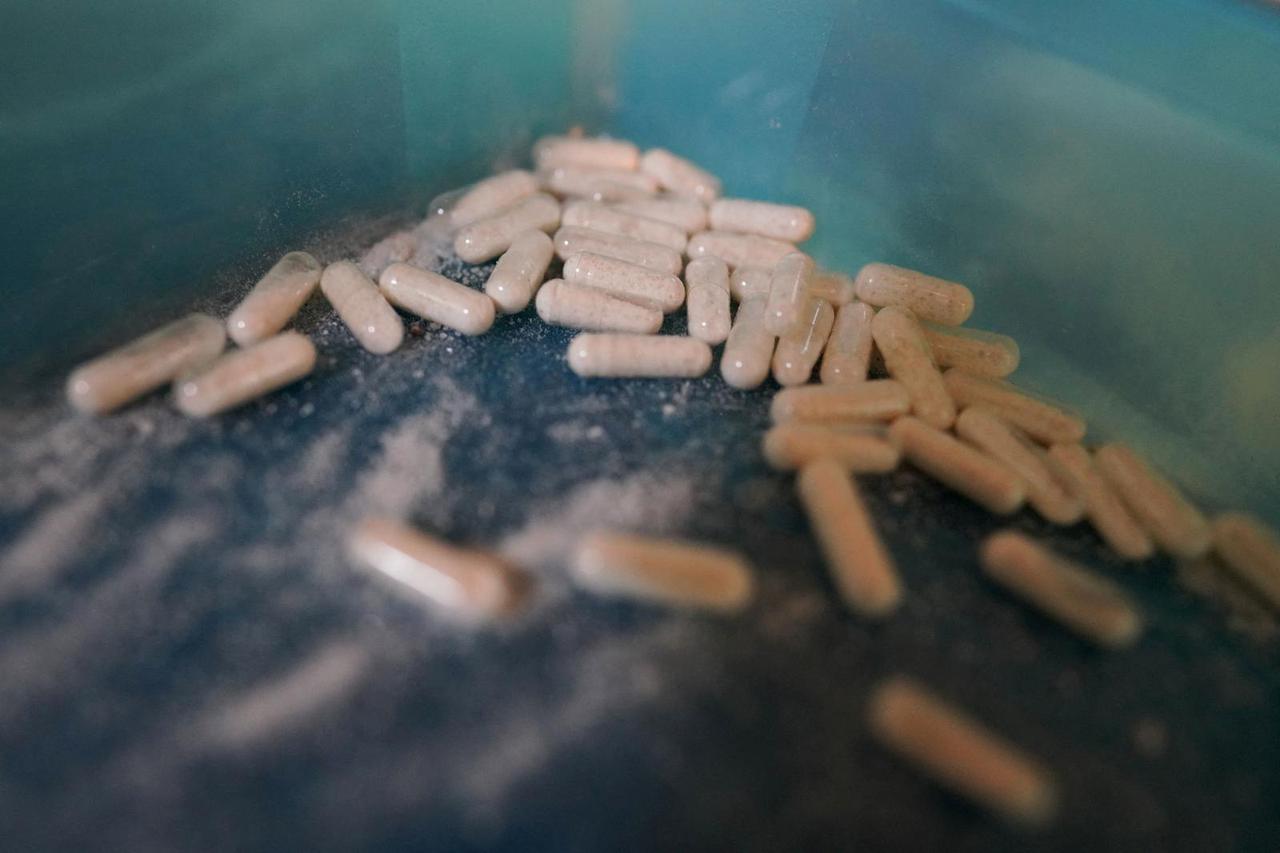 FILE PHOTO: Capsules with methamphetamine are seen in a safe house in Culiacan