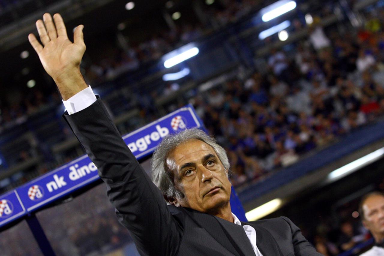 '26.08.2010., Stadion Maksimir, Zagreb - Druga kvalifikacijska utakmica za ulazak u UEFA Europsku ligu, Dinamo - Gyor. Trener Dinama Vahid Halilhodzic. Photo: Igor Kralj/PIXSELL'