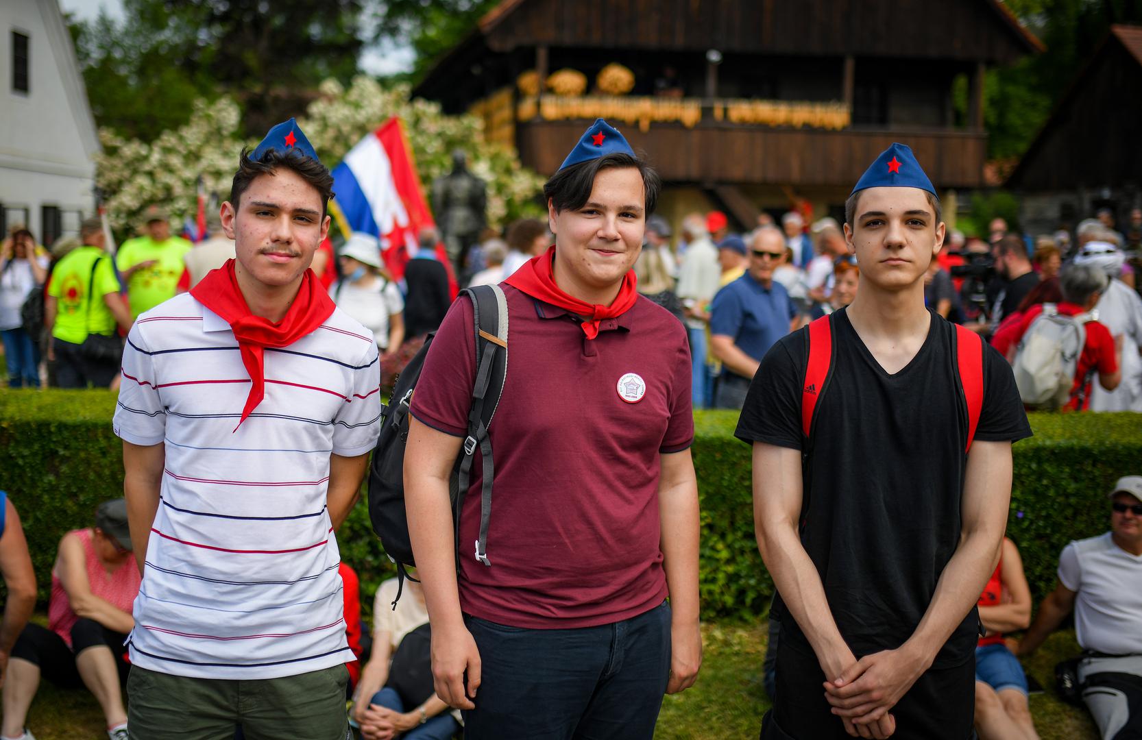 21.05.2022. Kumrovec - Oko rodne kuce Josipa Broza Tita odrzava se "Dan mladosti", a njegove pristase okupile su se kako bi obiljezili njegov 130 rodjendan.  Photo: Josip Regovic/PIXSELL