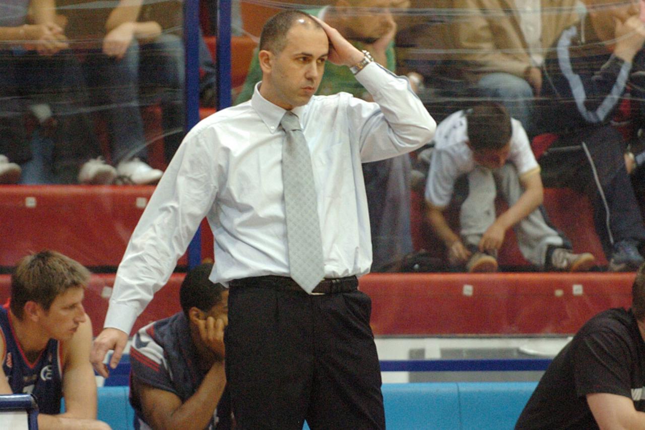 '30.05.2007.....zagreb...spo....dom kosarke drazen petrovic,utakmica cibona-split.anzulovic.foto:marko prpic'