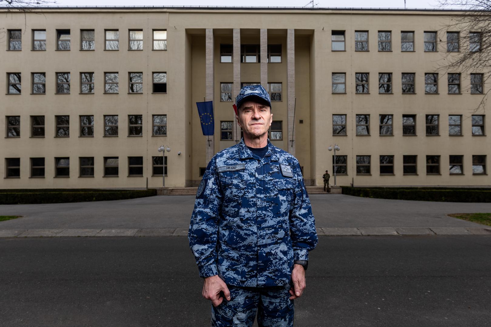 19.02.2024., Zagreb - Nacelnik Glavnog stozera Oruzanih snaga RH admiral Robert Hranj. Photo: Igor Kralj/PIXSELL