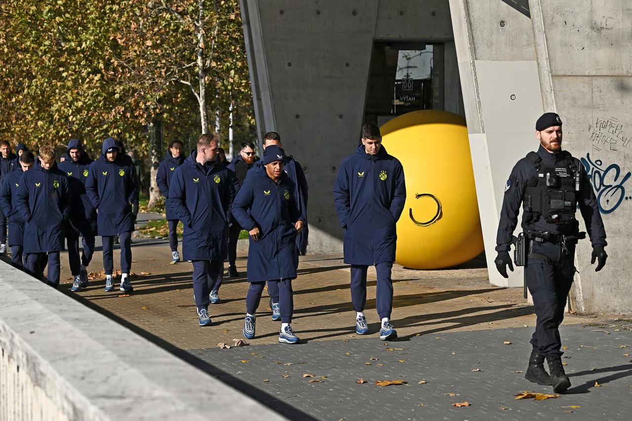 Bratislava: Trening nogometaša Dinama uoči utakmice protiv Slovana