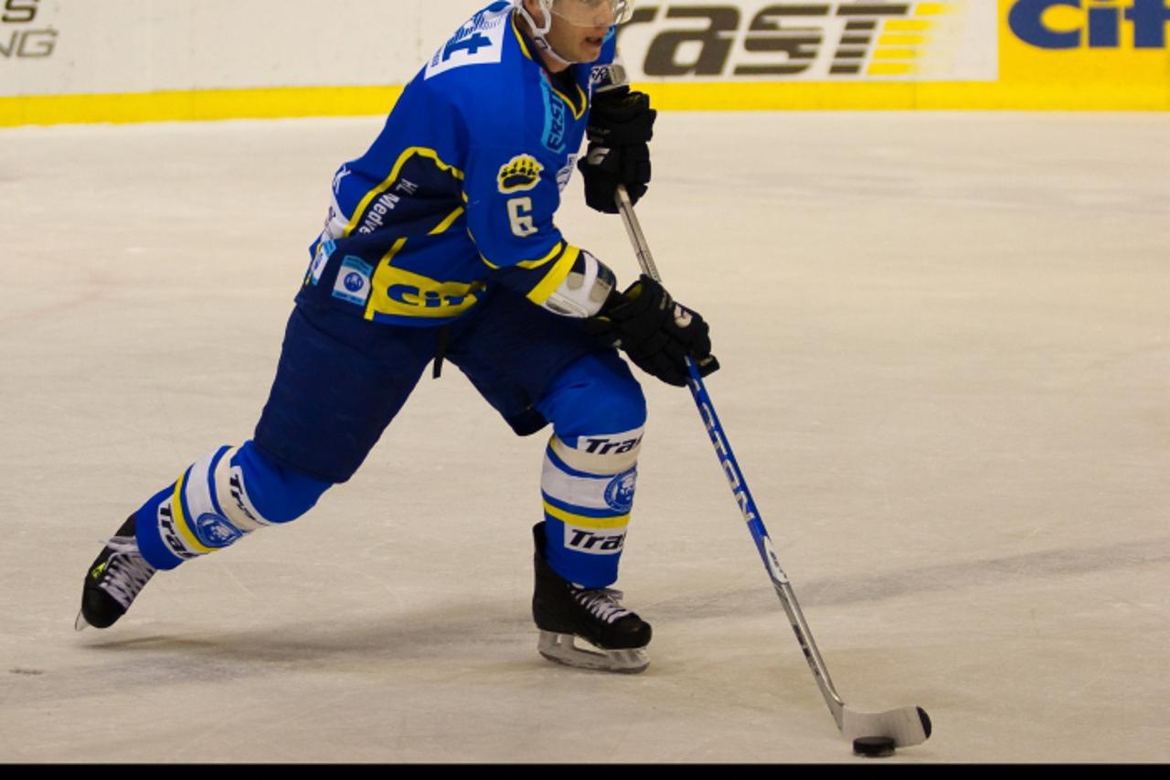 \'18.10.2009.,Zagreb - Ledena dvorana Doma sportova, utakmica hokejaske EBEL lige, Medvescak - EC KAC. Robby Sandrock. Photo: Kristijan Komarica/HaloPix/Pixsell\'