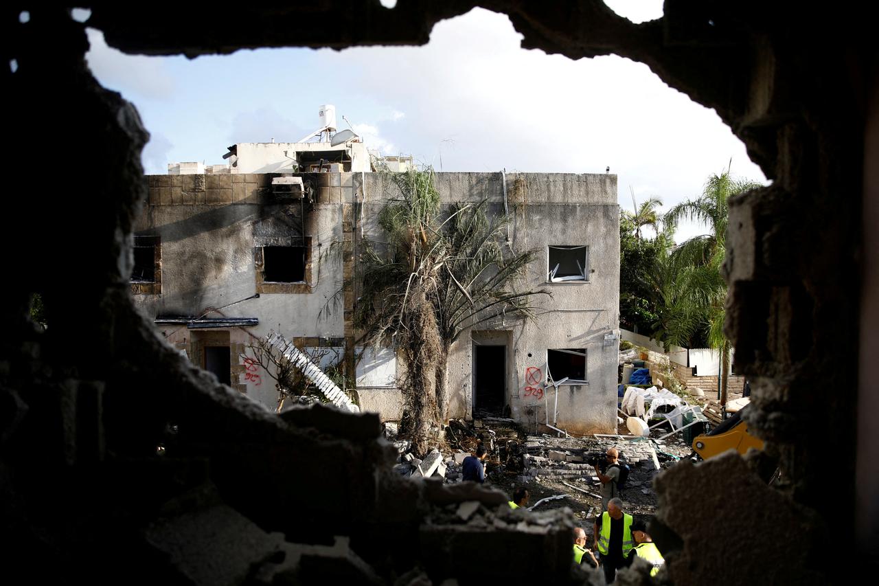 Aftermath of a rocket attack in Kiryat Bialik