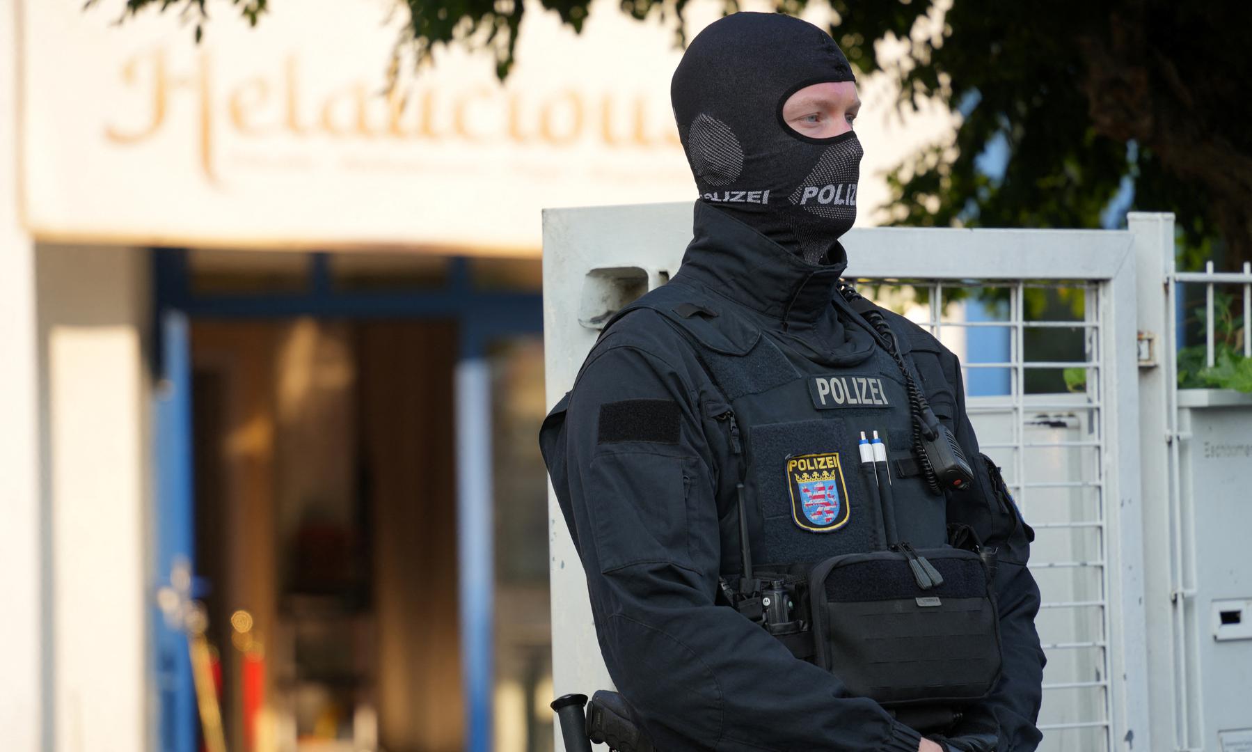 Police secures the area at the "Zentrum der islamischen Kultur Frankfurt e.V." after Germany's interior ministry has banned the Islamic Centre Hamburg (IZH) association and its subsidiary organizations, saying it pursues radical Islamist goals in Frankfurt, Germany, July 24, 2024.    REUTERS/Maximilian Schwarz Photo: MAXIMILIAN SCHWARZ/REUTERS