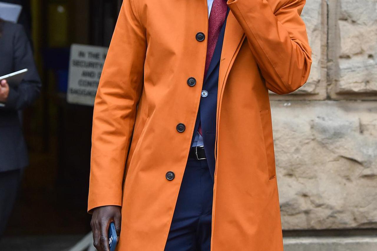 Manchester City's Benjamin Mendy arrives at Chester Crown Court for his trial following allegations of rape and sexual assault