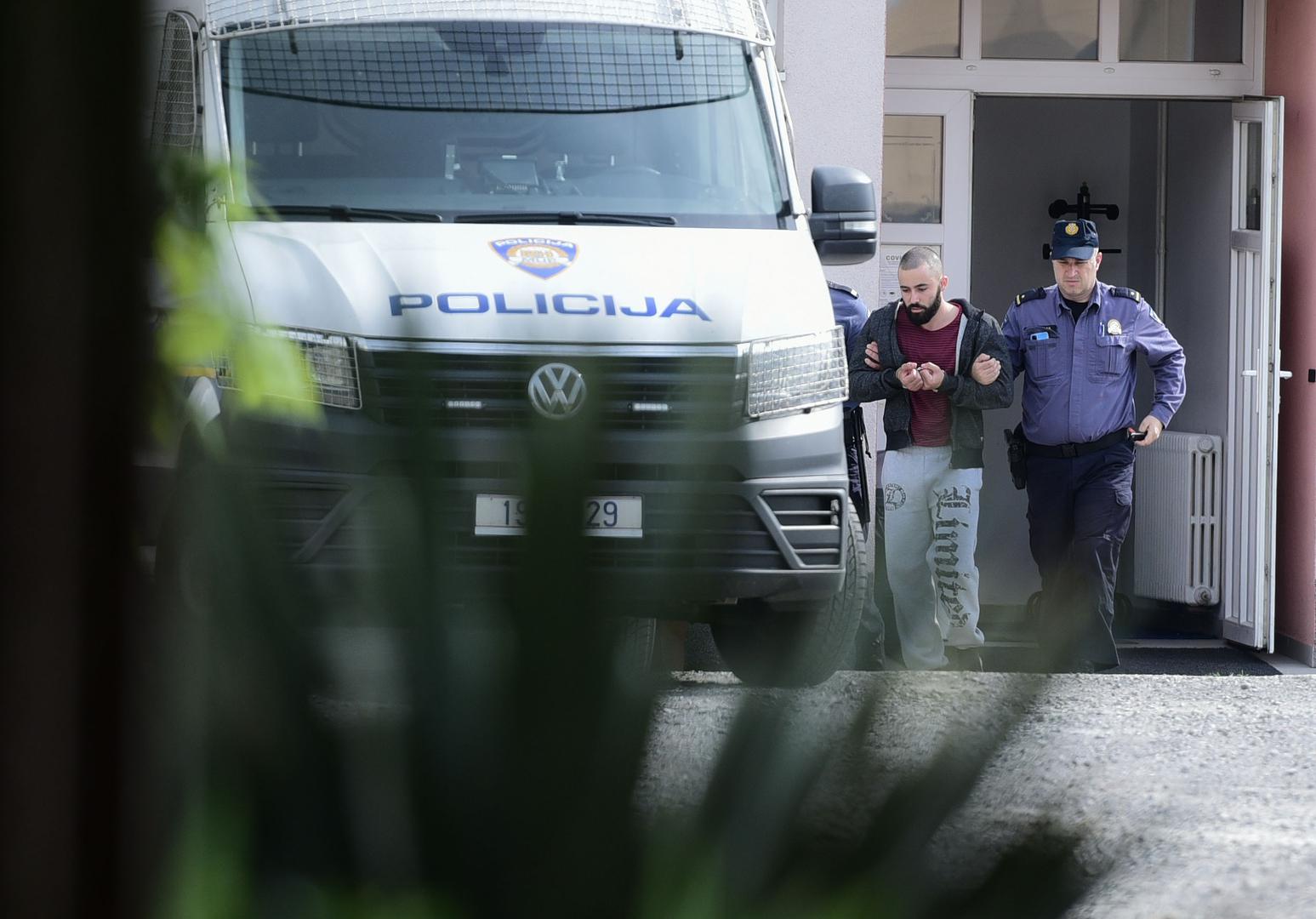 23.4.2023., Zagreb - Privodjenje drugog osumnjicenog za ubojstvo Tomislava Sablje u nocnom klubu. Photo: Neva Zganec/PIXSELL