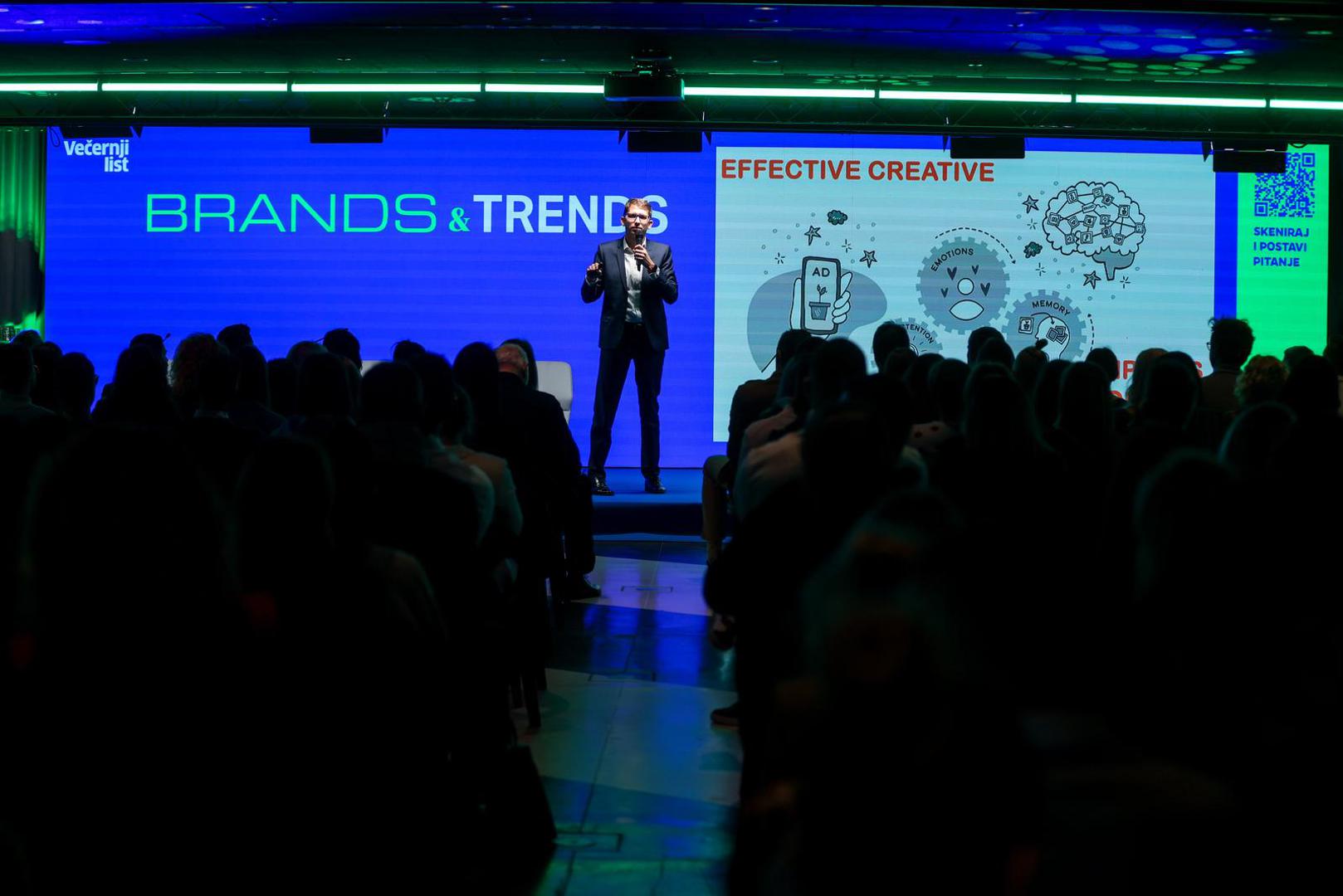 12.12..2024., Zagreb - Konferencija "Brands&Trends"  u hotelu Zonar. Sorin Patilinet (Marketing Effectiveness Global Leader, Mars, Bruxelles):  The Art and Science of Effective Advertising Photo: Igor Kralj/PIXSELL