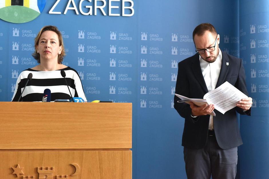 Zagreb: Redovna konferencija za medije gradonačelnika Tomaševića i njegovih zamjenika