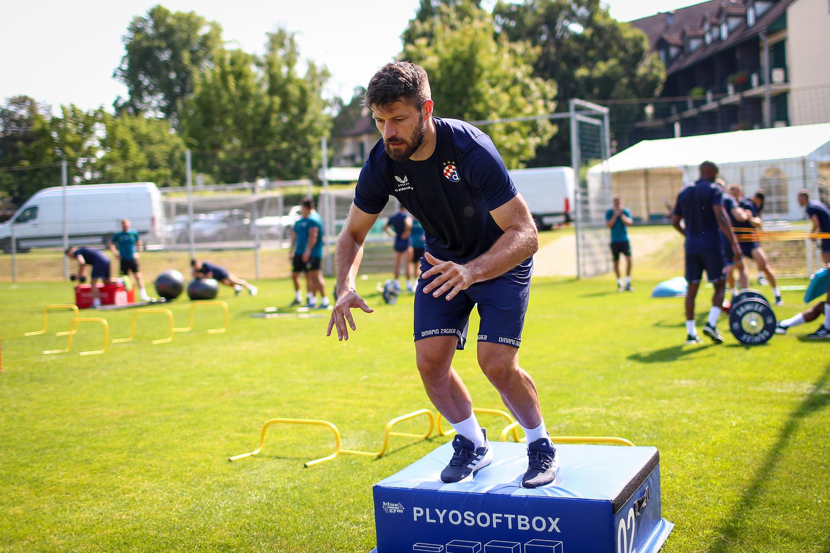 09.07.2024.,  Austria - Hotel im Park Bad Radkersburg fitness trening prve momcadi GNK Dinama na pripremama u Austriji. Bruno Petkovic. Photo: Matija Habljak/PIXSELL