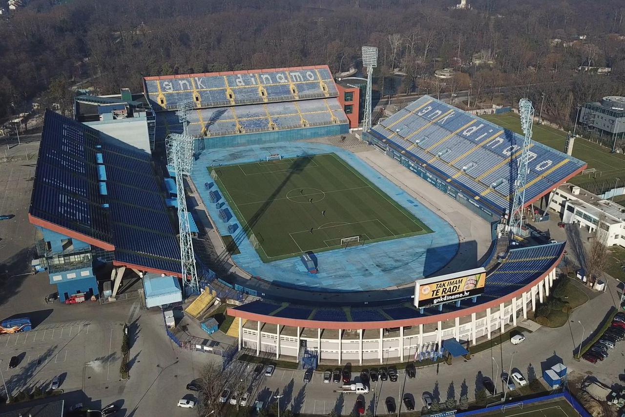 Stadion Maksimir snimljen iz zraka