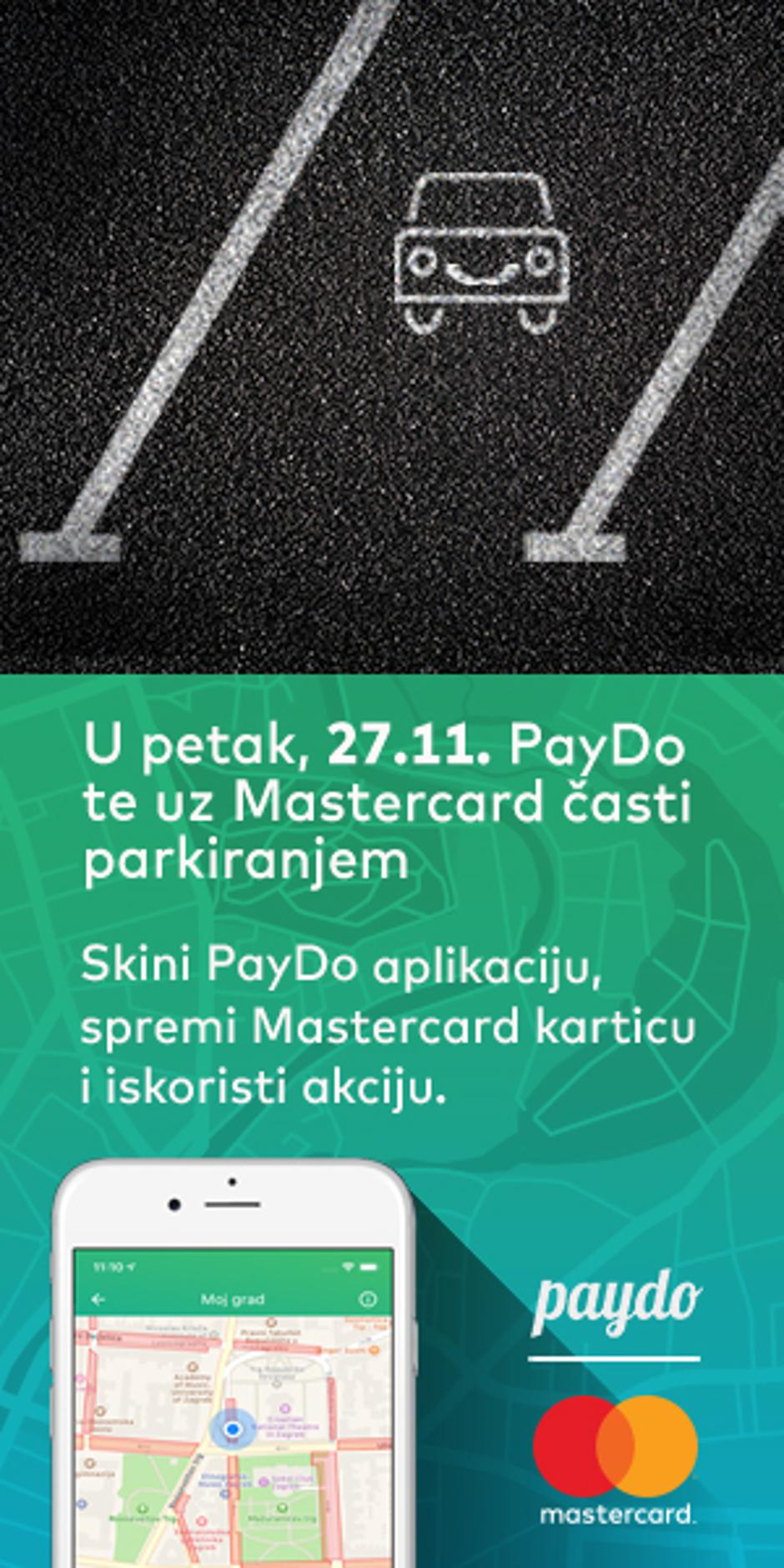 PayDO te u petak časti parkiranjem