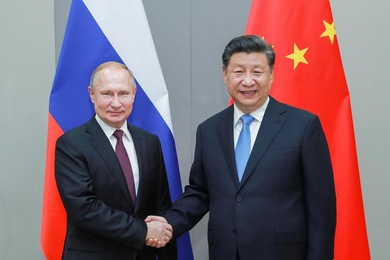 BRAZIL-BRASILIA-XI JINPING-PUTIN-MEETING