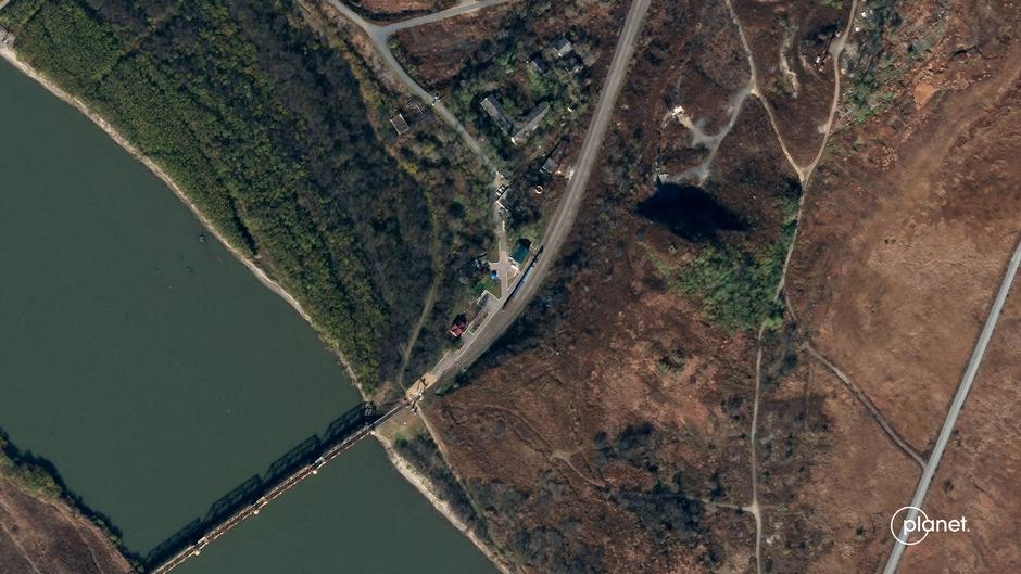 Satellite image shows Tumangang Friendship Bridge in North Korea-Russia