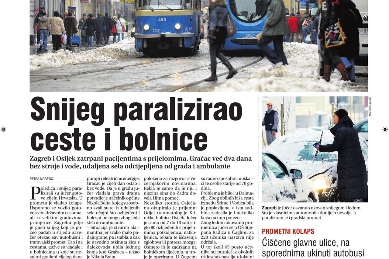 Zagreb: Zimska idila na jezeru Jarun