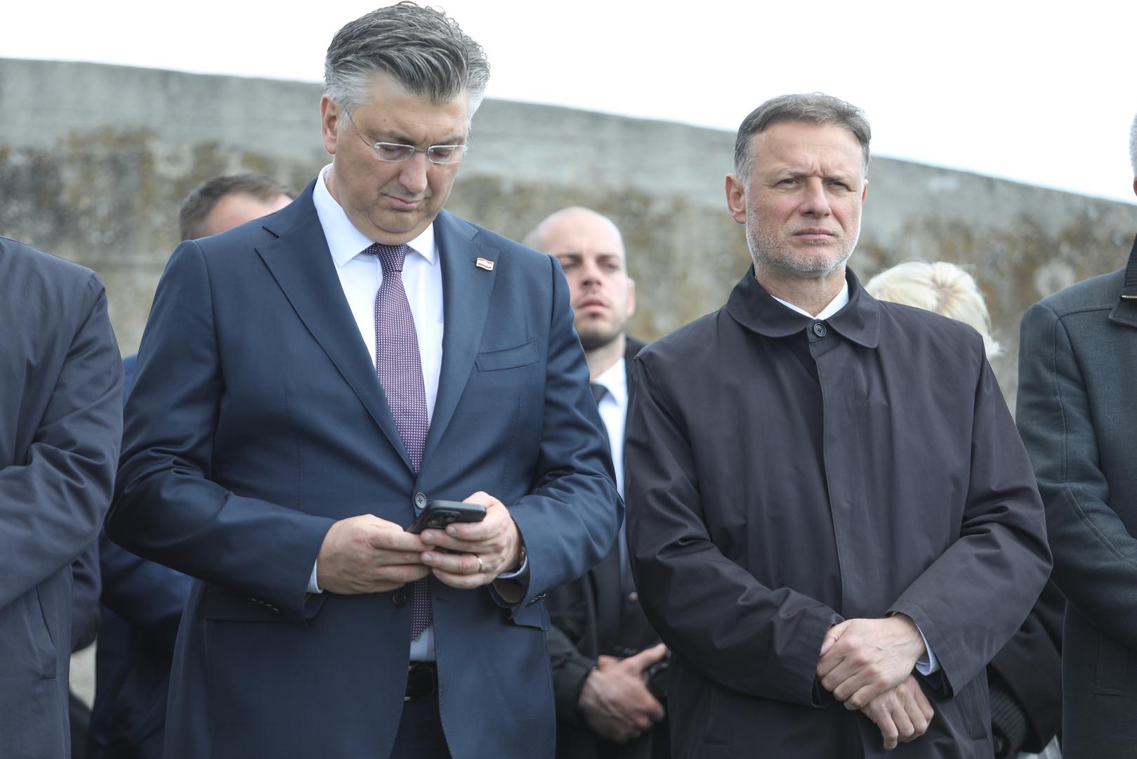 21.04.2024., Jasenovac - Povodom dana sjecanja na zrtve ustaskog logora u Jasenovcu odrzana je komemoracija te kolona sjecanja. Photo: Luka Batelic/PIXSELL