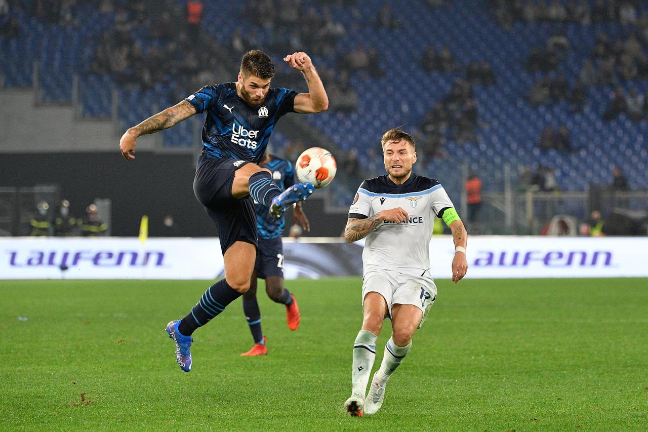 football Europa League match - SS Lazio vs Olympique de Marseille