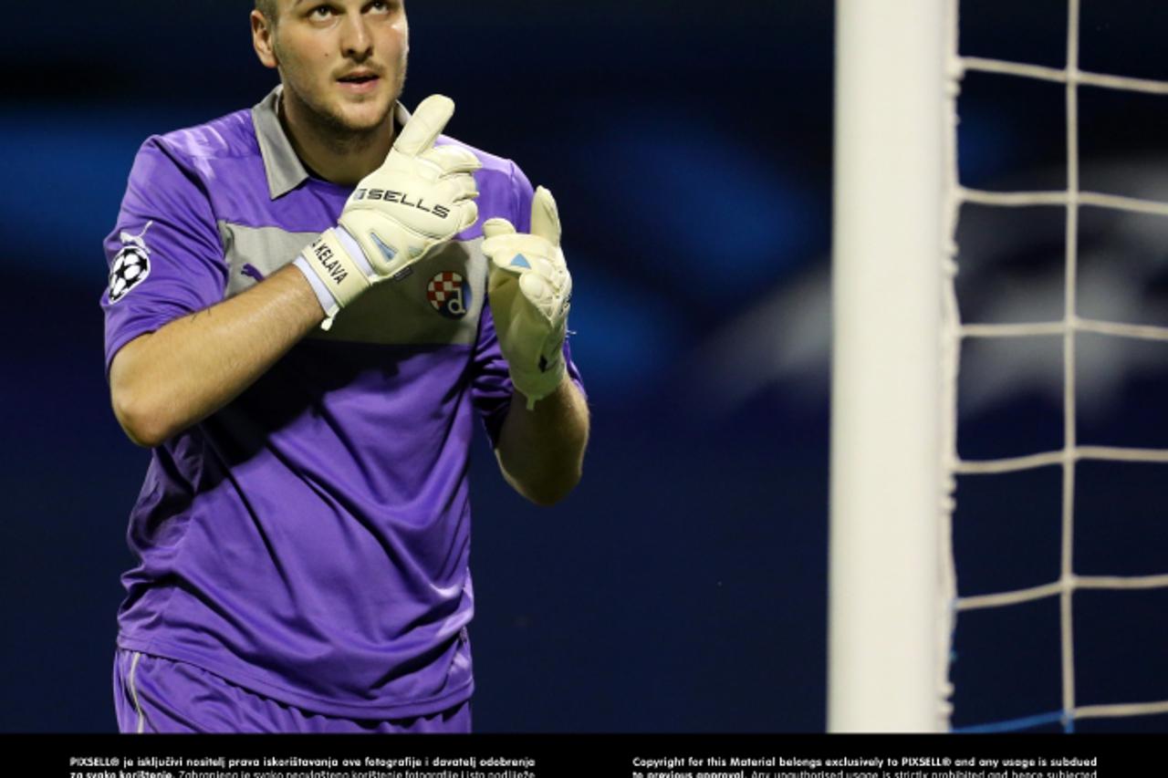 '22.08.2012., stadion u Maksimiru, Zagreb - 1. utakmica doigravanja za ulazak u skupinu Lige prvaka, GNK Dinamo - NK Maribor. Ivan Kelava Photo: Igor Kralj/PIXSELL'