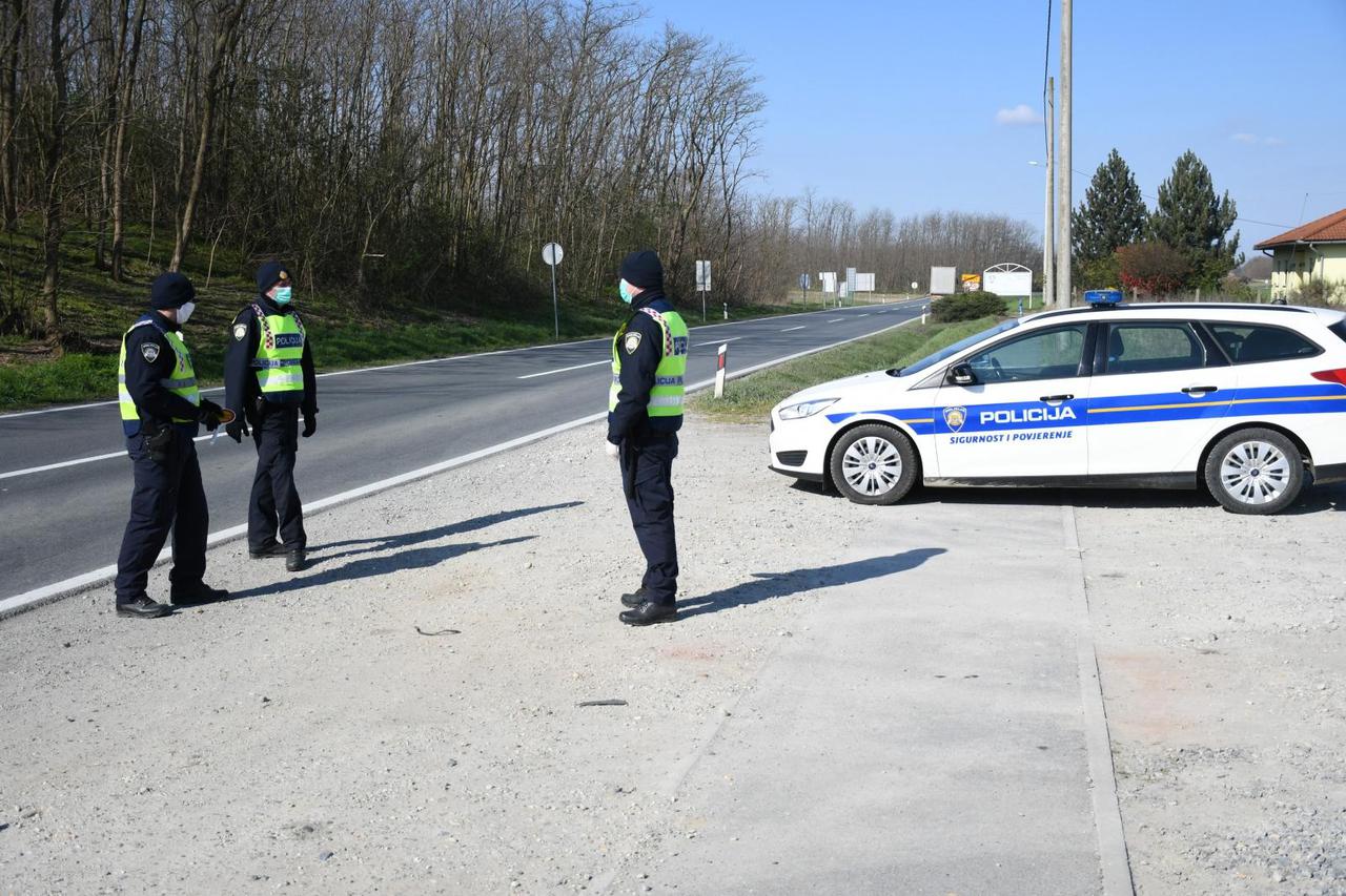 Virovitica: Policija na ulazu i izlazu grada provjerava valjane propusnice