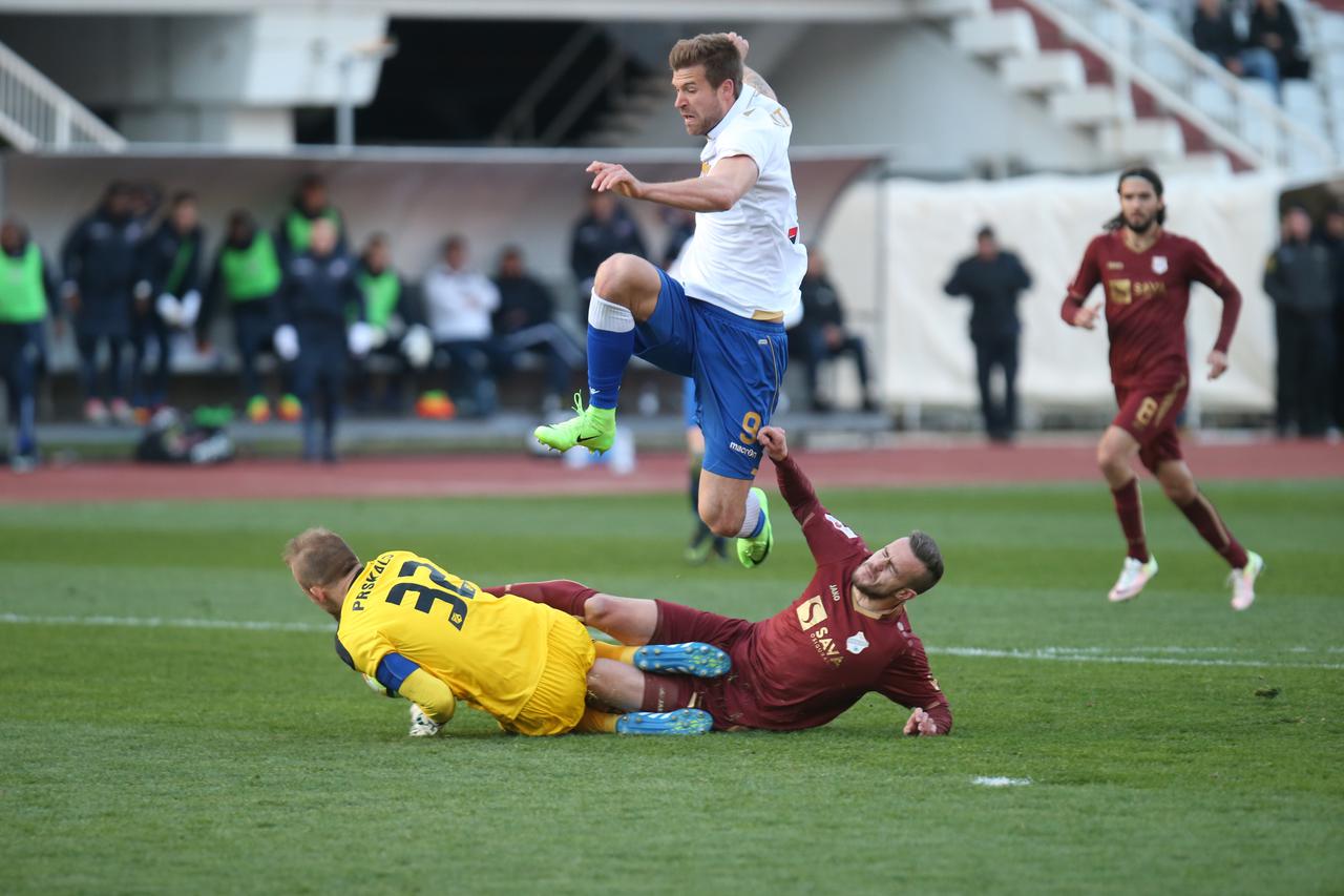 11.03.2017., Split - Utakmica 24. Kola MAXtv Prve lige izmedju HNK Hajduk i HNK Rijeka. Andrej Prskalo, Futacs Marko, Martic Ivan. Photo: Ivo Cagalj/PIXSELL