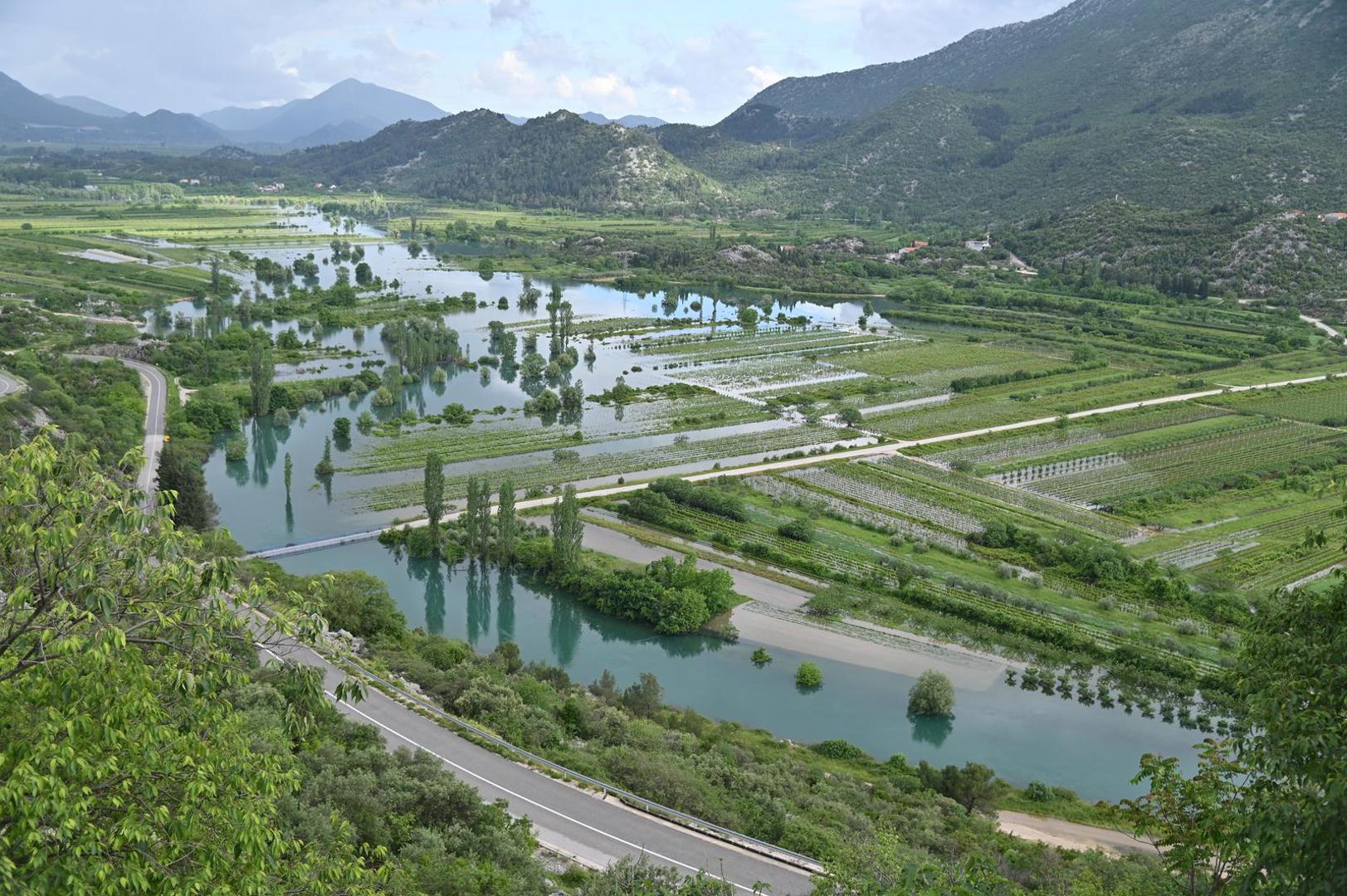 17.05.2023., Vrgorac - Zbog obilnih kisa u potpunosti su poplavljena polja Vrgorackog kraja. Photo: Matko Begovic/PIXSELL