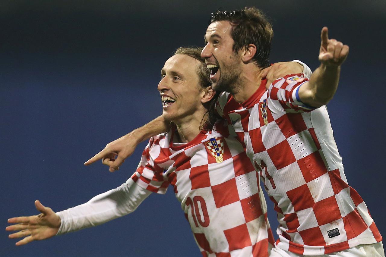 Luka Modrić i Darijo Srna