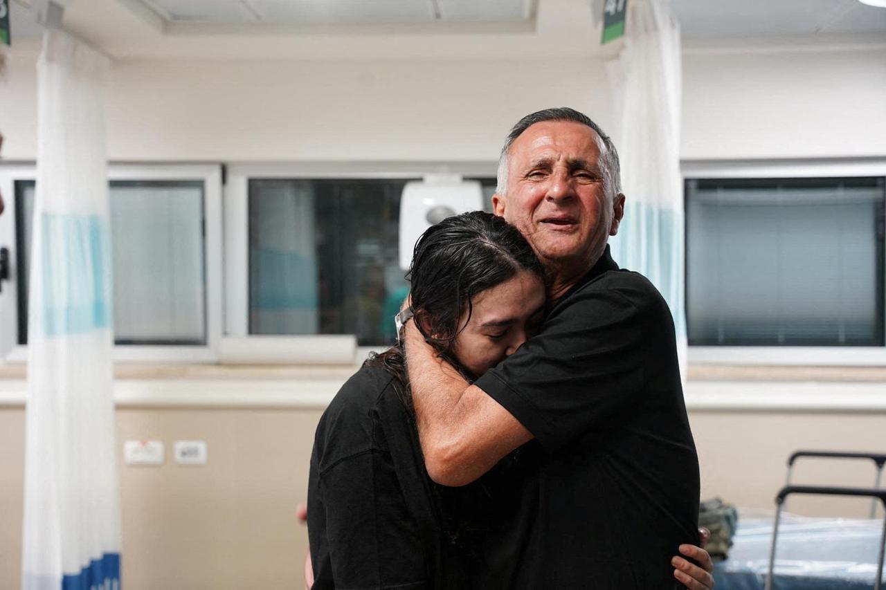 Former hostages rescued from the Gaza Strip on June 8 reunite with loved ones in Israel