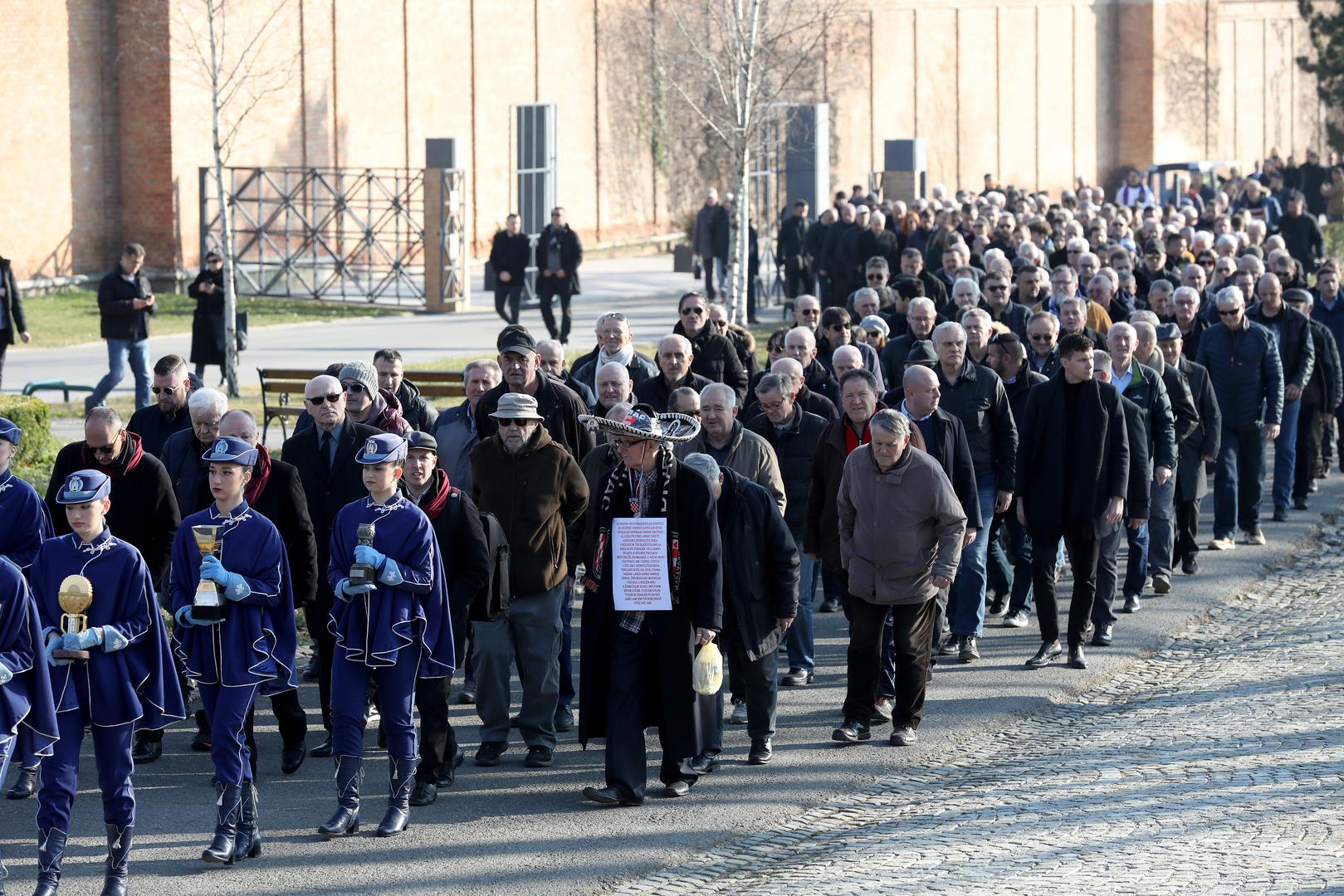 15.02.2023., Zagreb - Posljednji ispracaj Miroslava Cire Blazevica u Aleji velikana na groblju Mirogoj. Photo: Jurica Galoic/PIXSELL