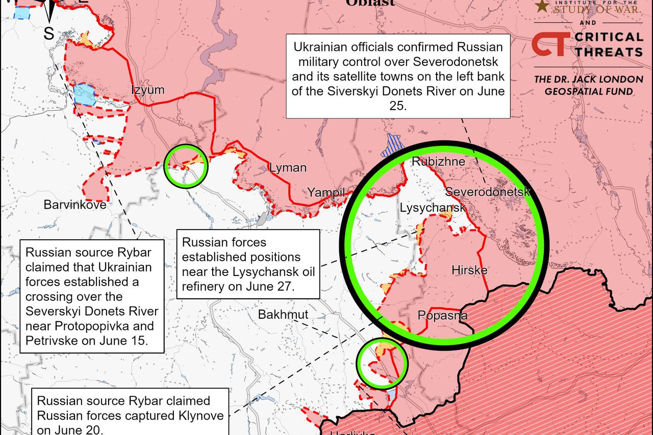 Карта института войны сша