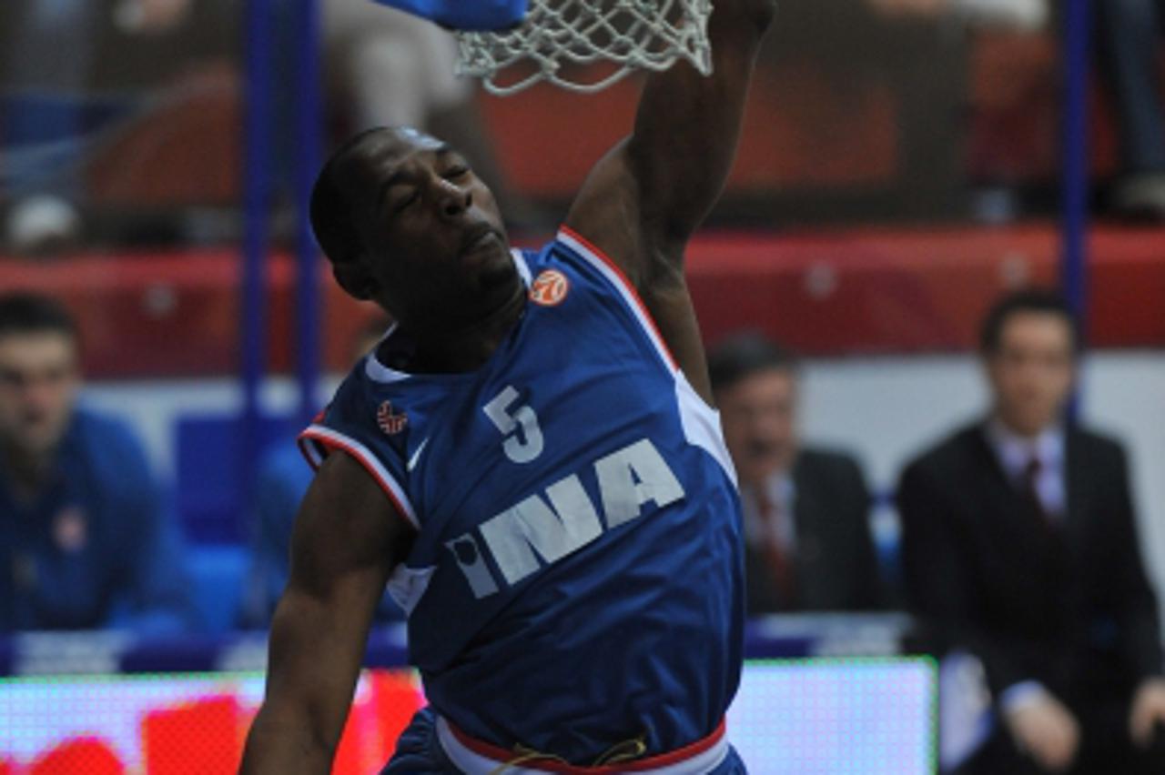 'sport...Zagreb...14.01.2010.  Kosarkaski Centar Drazen Petrovic, utakmica Euroleague Cibona - Asvel Lyon, Jamont Gordon,  Photo: Goran Stanzl/PIXSELL'