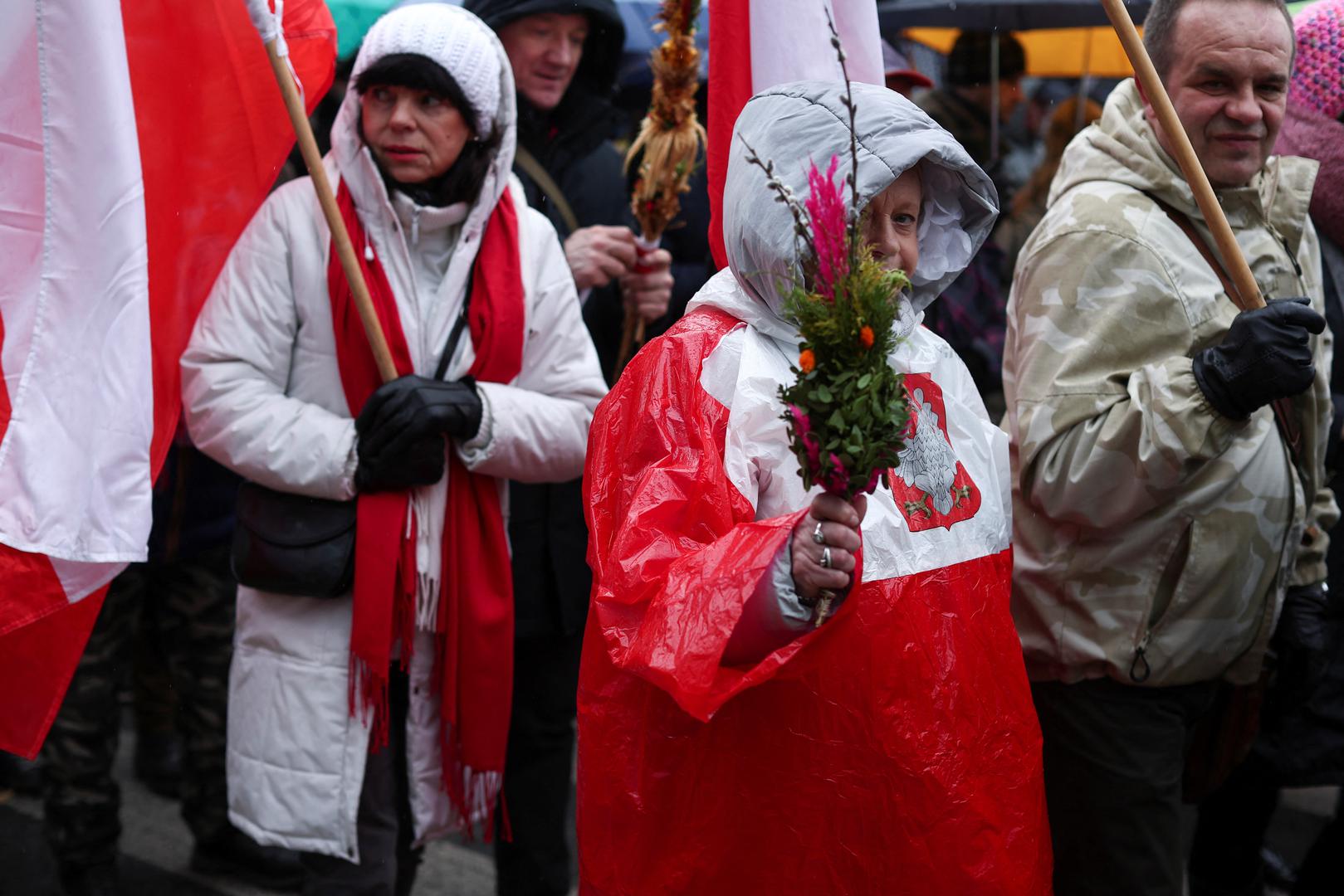 People march in defense of Pope John Paul II on his death anniversary in Warsaw, Poland, April 2, 2023. REUTERS/Kacper Pempel Photo: KACPER PEMPEL/REUTERS