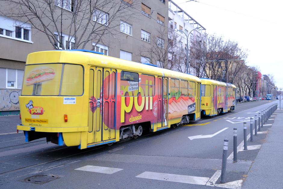 Oslikani tramvaji u Zagrebu