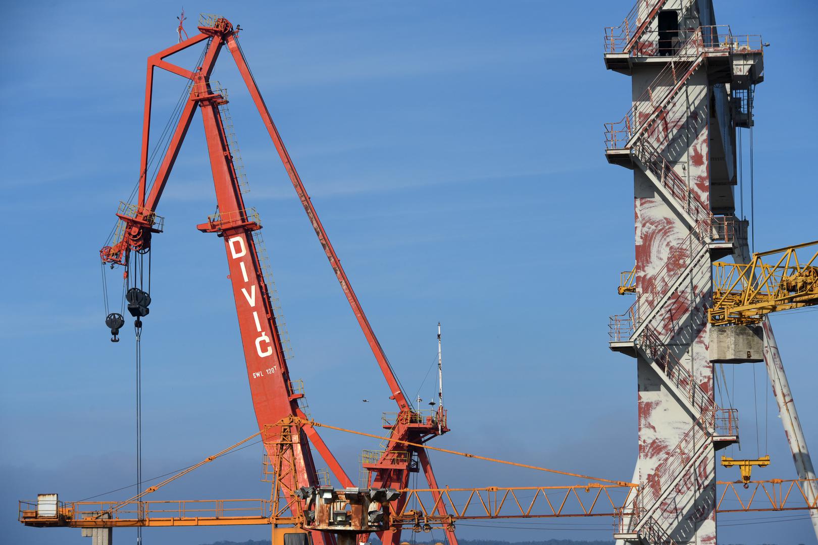 15.02.2024., Pula: U petak je u Pazinu novi pokusaj prodaje pulskog brodogradilista Uljanik. 200-tinjak preostalih radnika nada se kraju agoniji i isplati zaostalih placa. Photo: Sasa Miljevic / PIXSELL/PIXSELL