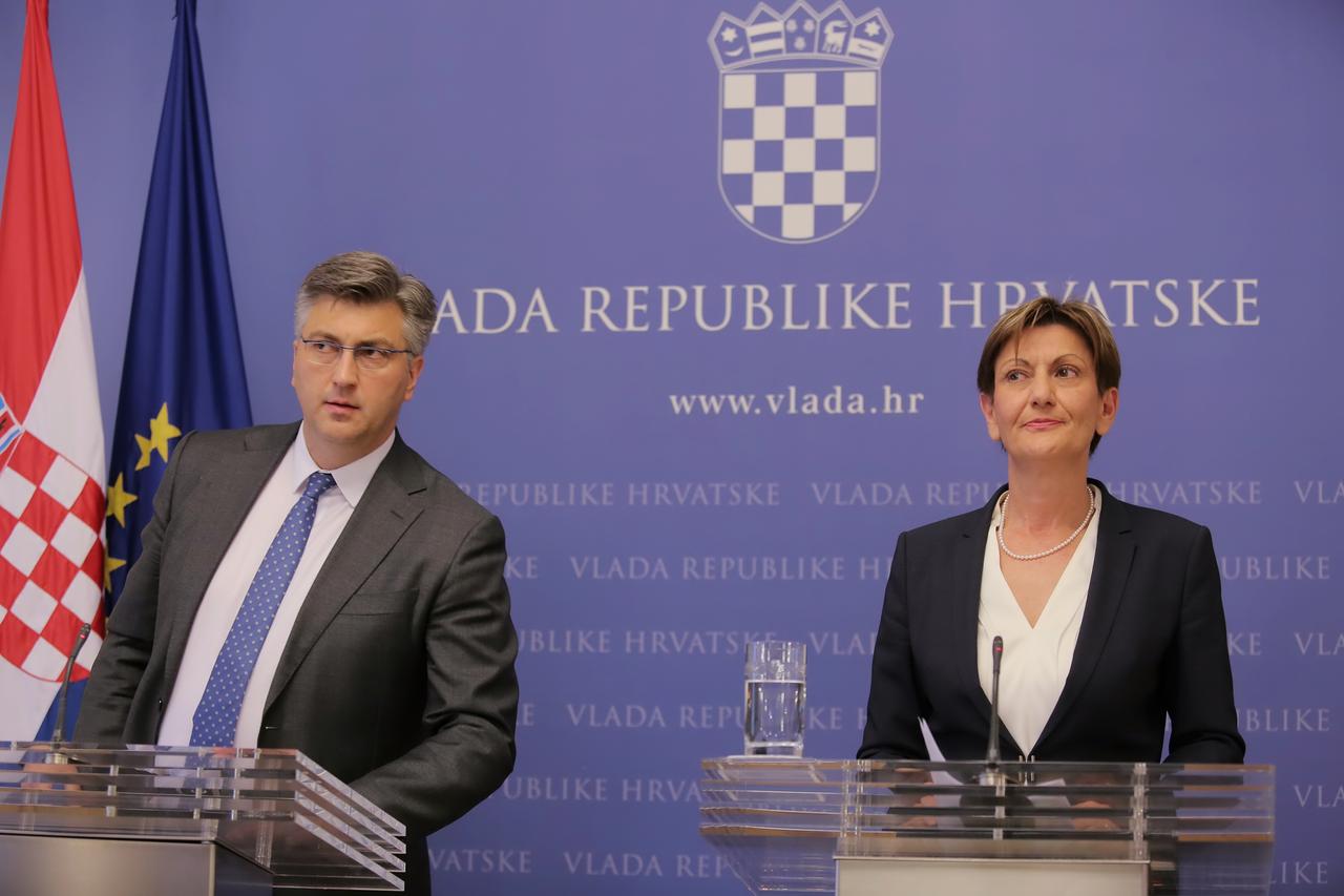 Andrej Plenković i Martina Dalić