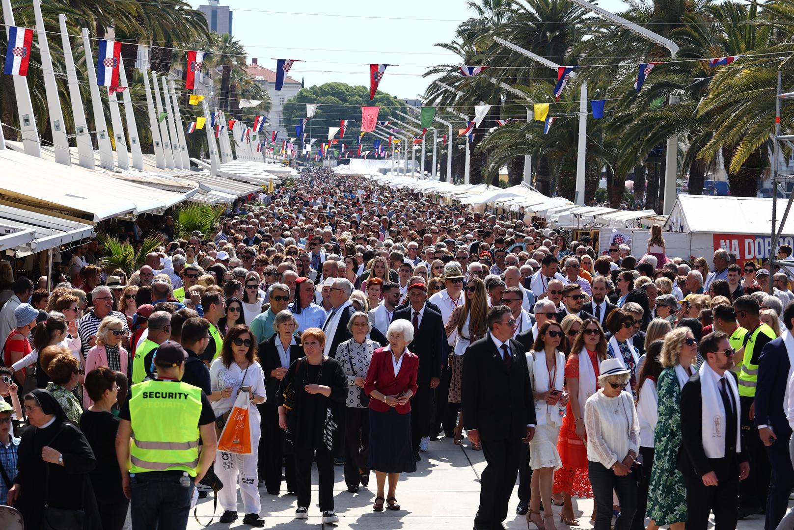 07.05.2023., Split - Procesija i misa povodom blagdana sv. Dujma. Photo: Miroslav Lelas/PIXSELL