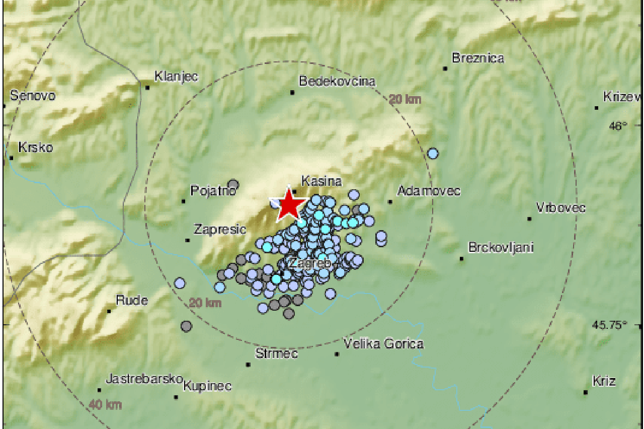 Novi potres u Zagrebu