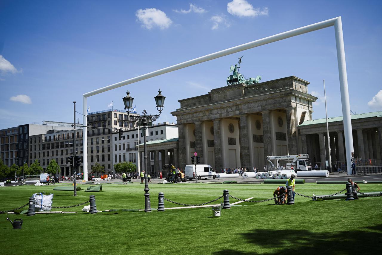 Berlin prepares Fan Mile For UEFA Euro 2024