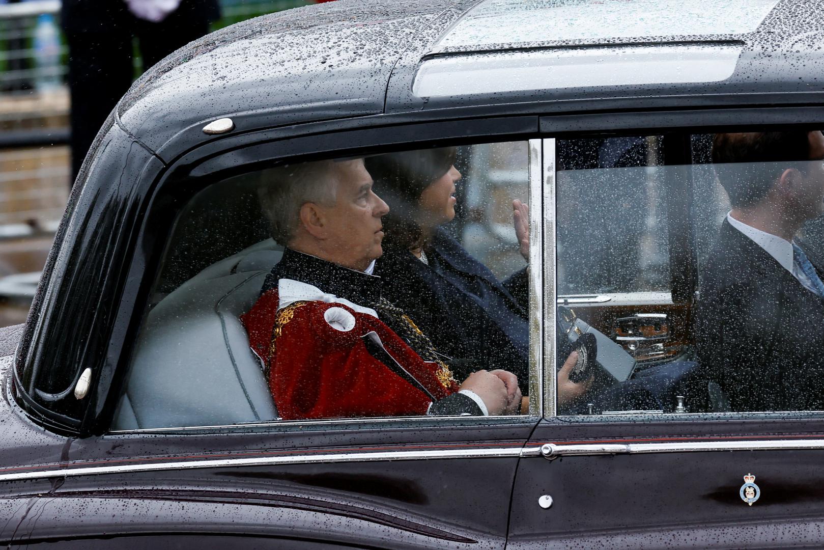 Britain's Prince Andrew travels by car to attend Britain's King Charles and Queen Camilla's coronation ceremony at Westminster Abbey, in London, Britain May 6, 2023. REUTERS/Clodagh Kilcoyne Photo: Clodagh Kilcoyne/REUTERS