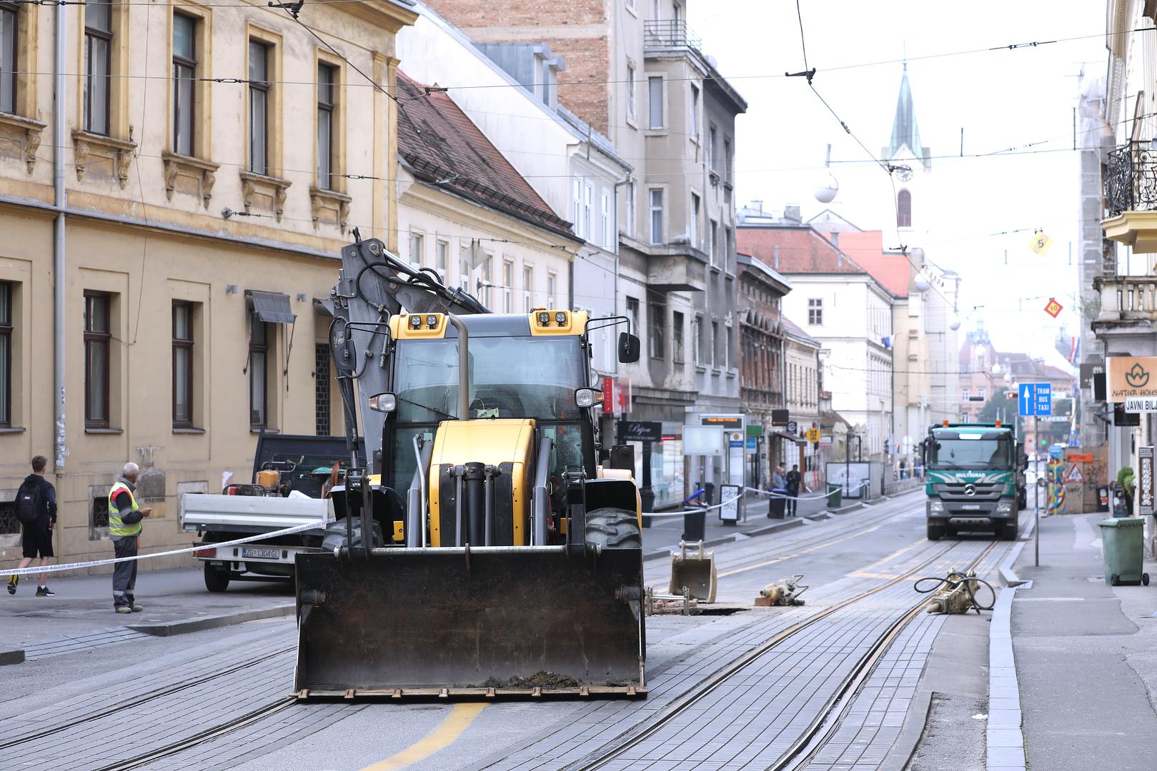 01.06.2022., Zagreb - U Frakopanskoj ulici u ceka se pocetak sanacije posljedica pozara koji je sinoc izbio na plinskim instalacijma. 
 Photo: Patrik Macek/PIXSELL