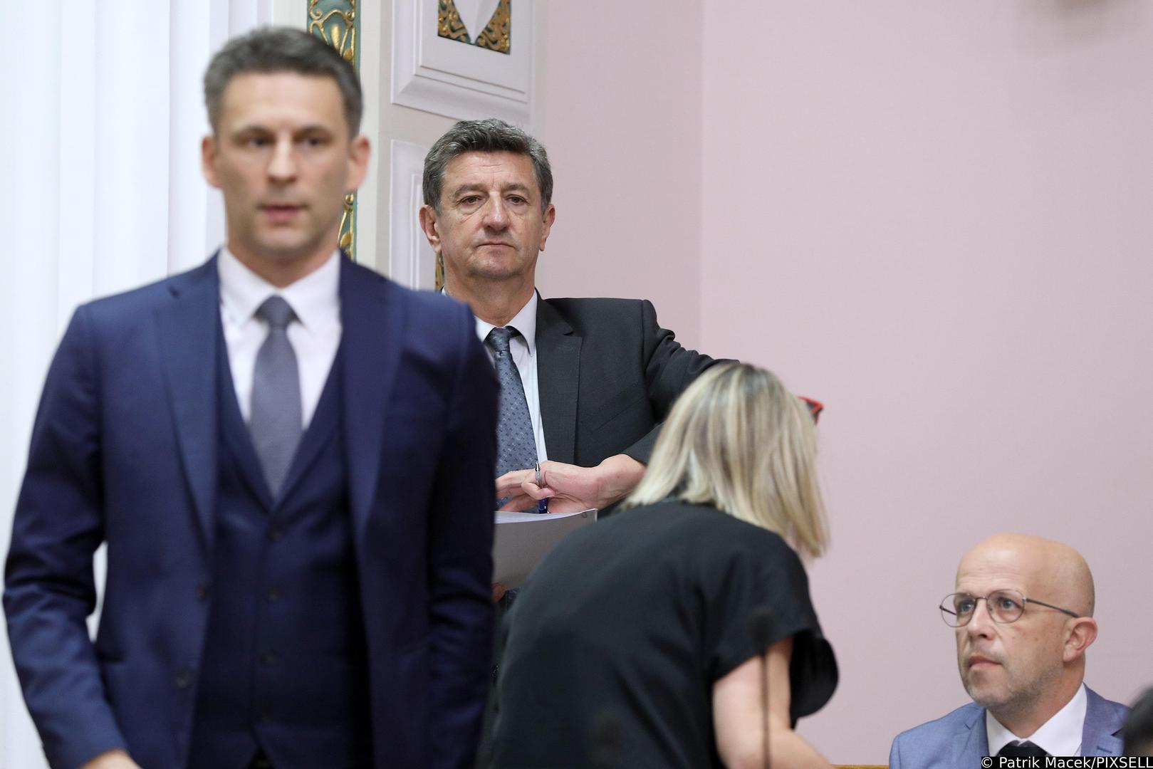 24.10.2023., Zagreb - Premijer Andrej Plenkovic dosao je u Sabor i u nastavku sjednice podnosi godisnje izvjesce Vlade Republike Hrvatske.   Photo: Patrik Macek/PIXSELL