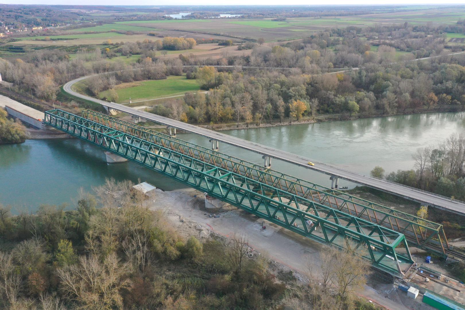 Novi željeznički most Drava u Botovu