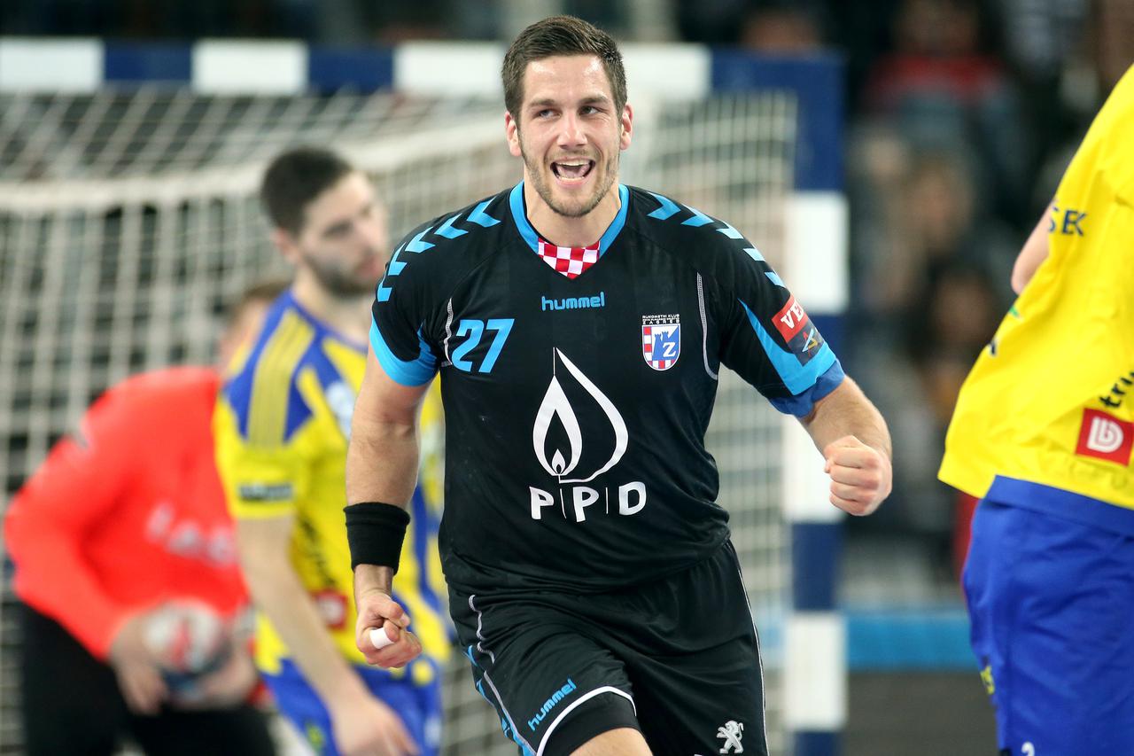 27.02.2016., Arena Zagreb, Zagreb - Velux EHF Liga prvaka, 13. kolo, RK Prvo plinarsko drustvo Zagreb - RK Celje Pivovarna Lasko. Stipe Mandalinic.  Photo: Igor Kralj/PIXSELL