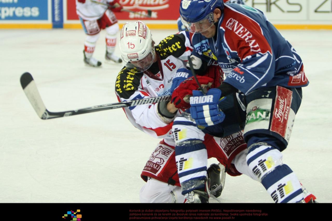 '16.11.2012., Arena Zagreb, Zagreb - Arena Ice Fever 2012., KHL Medvescak Zagreb - EC-KAC. Paul Schellander.  Photo: Dalibor Urukalovic/PIXSELL'