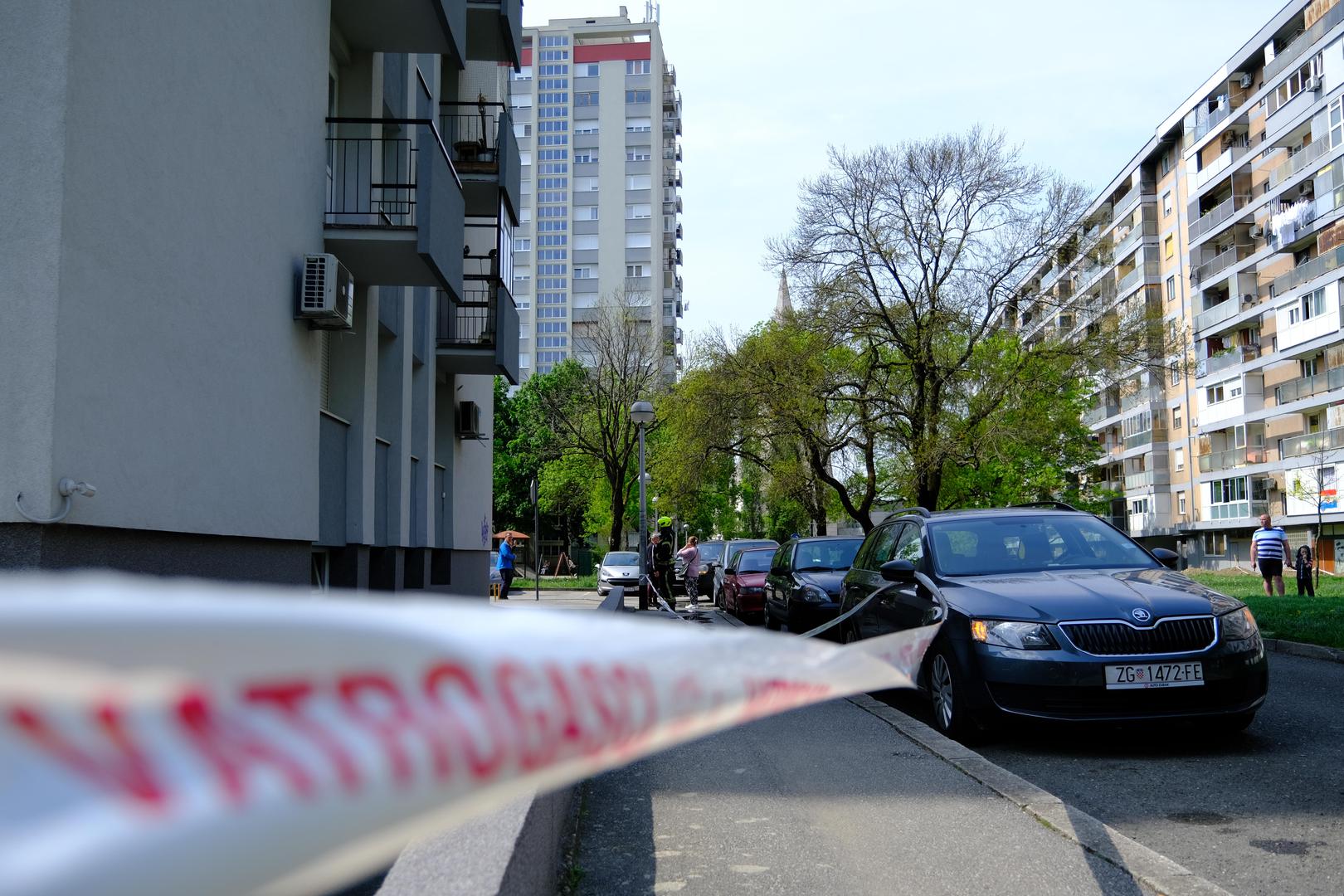 01.05.2022., Zagreb - U nedjelju ujutro izbio je pozar na 14. katu nebodera na Zitnjaku. Brzom reakcijom gradana i vatrogasaca pozar je ugasen. Photo: Slaven Branislav Babic/PIXSELL