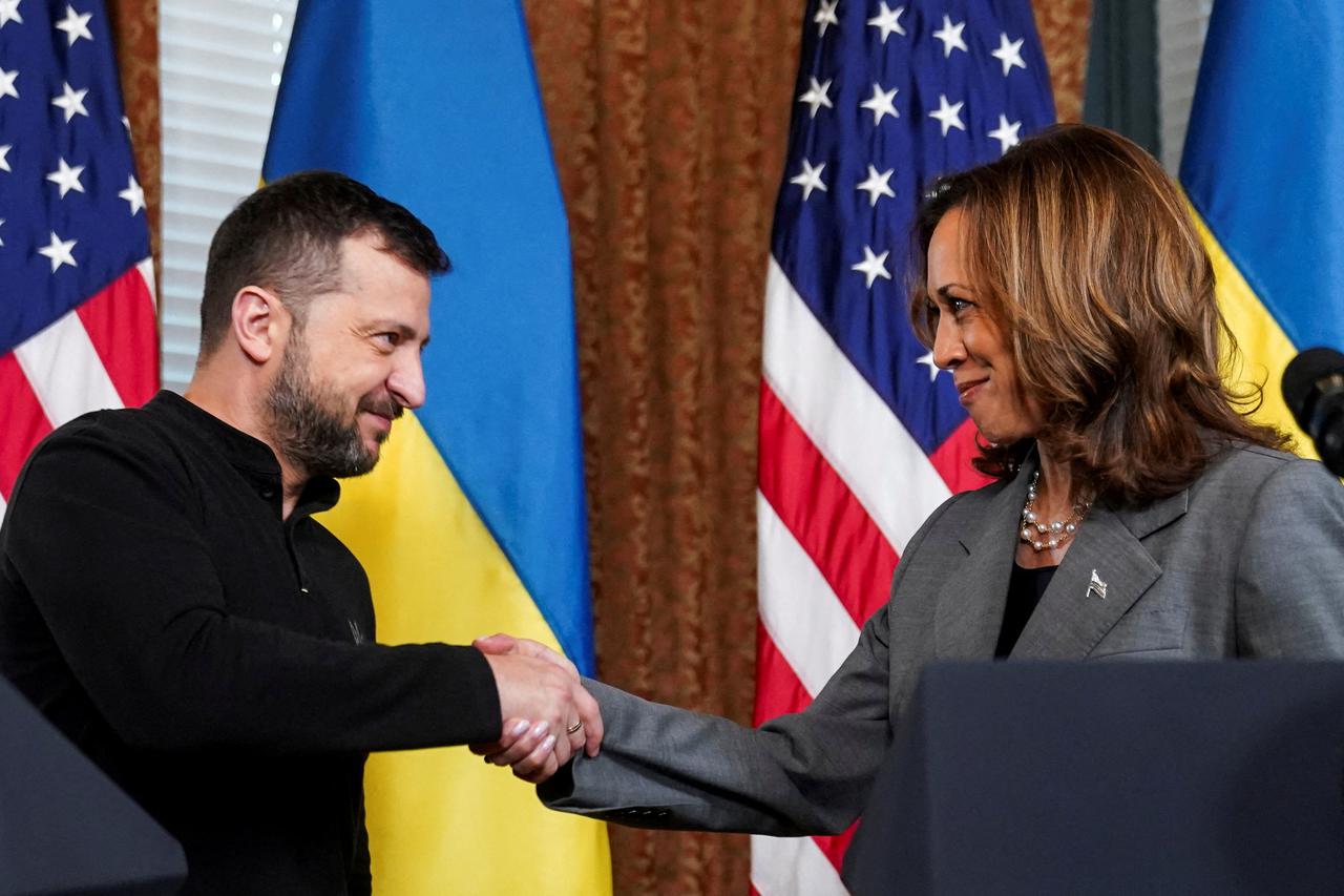 U.S. Vice President Harris meets with Ukraine's President Zelenskiy in Washington